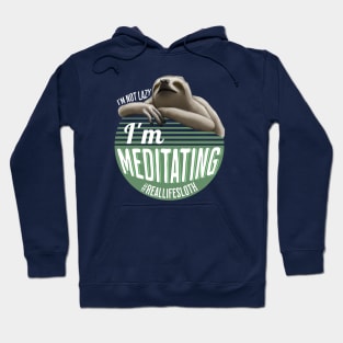 Meditating Sloth Joke Hoodie